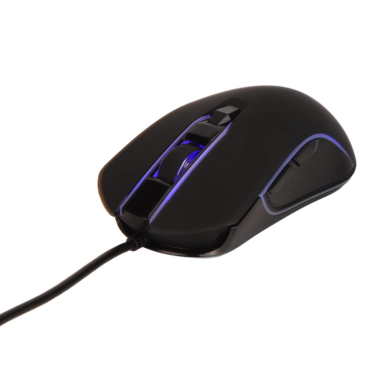 Denash Mechaniczne Przewodowe Podświetlanie RGB Keyboard Mysz Myszka do Akcesoriów Komputerowych z Niebieskimi Przełącznikami i 12 Klawiszy Multimedialnych, Odpowiednie dla Graczy i Entuzjastów,