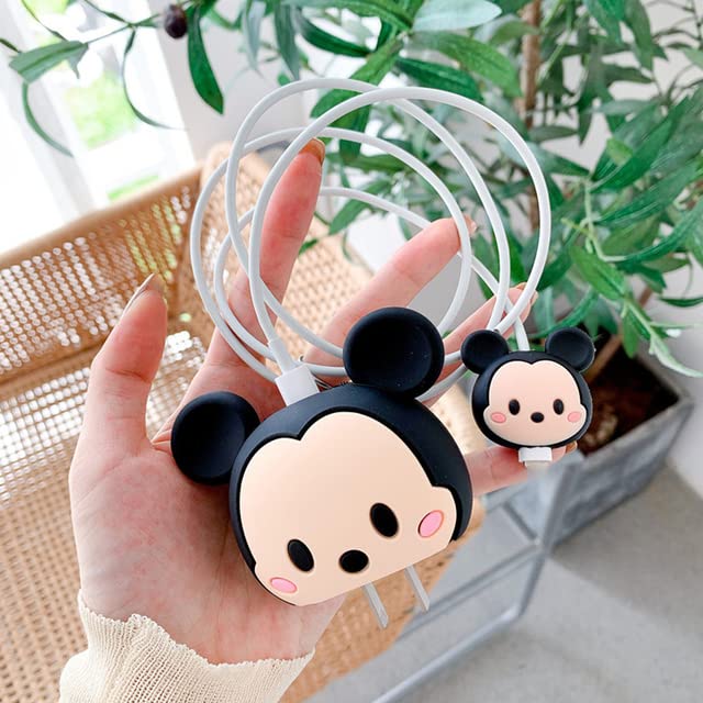 AEsmart - Cute Cartoon Cable Protector Holder Phone Cord Сһаrɡеr Protector for iPhones/Ipads 18W/20W Fast Сһаrɡеr Protection Organizer (B)