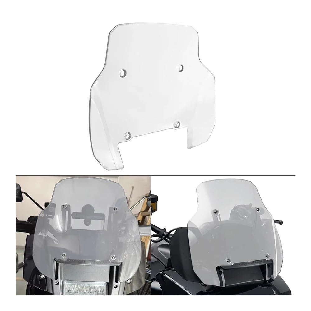 Estensione parabrezza Per Moto, Fumé/trasparente, 11", Deflettore | Per Moto, Fumé/trasparente, 11", Deflettore In Plastica ABS Per Pan America 1250 1250S ADV 2021-2022