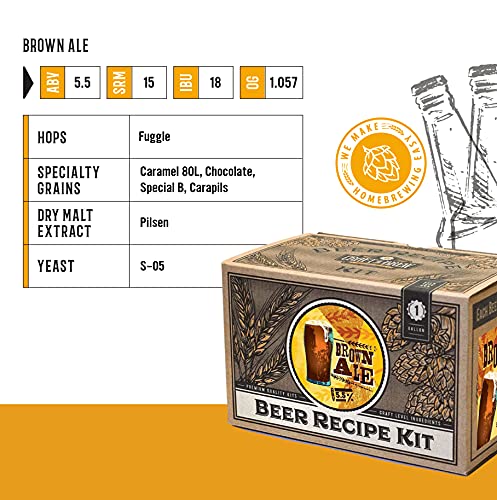 Craft A Brew Brown Ale Refill Recipe Kit - 1 Gallon - Ingredients For Home Brewing Beer #TOP2