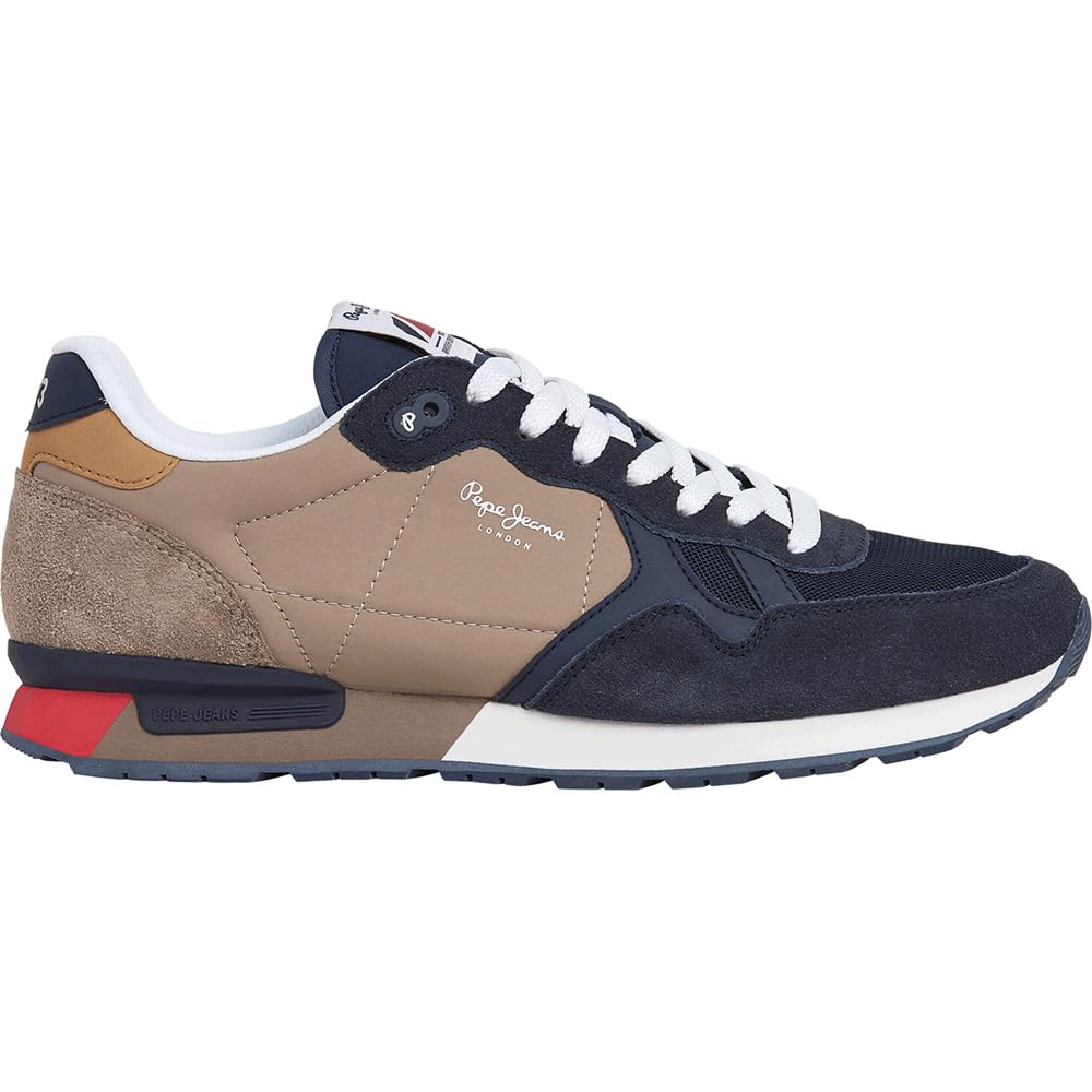 Pepe Jeans Men's BRIT Colors M Sneak, Blue (Navy), 9