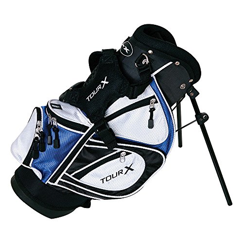 Merchants of Golf Tour X 3-Piece Junior Golf Complete Set with Stand Bag, Left Hand, Graphite, Regular
