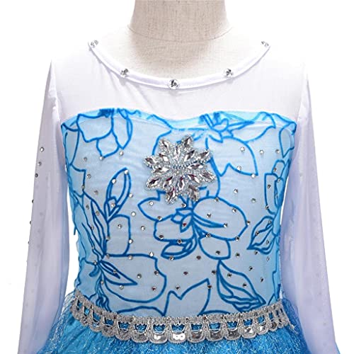 Disfraz de princesa de hielo para niñas pequeñas miniatura 4