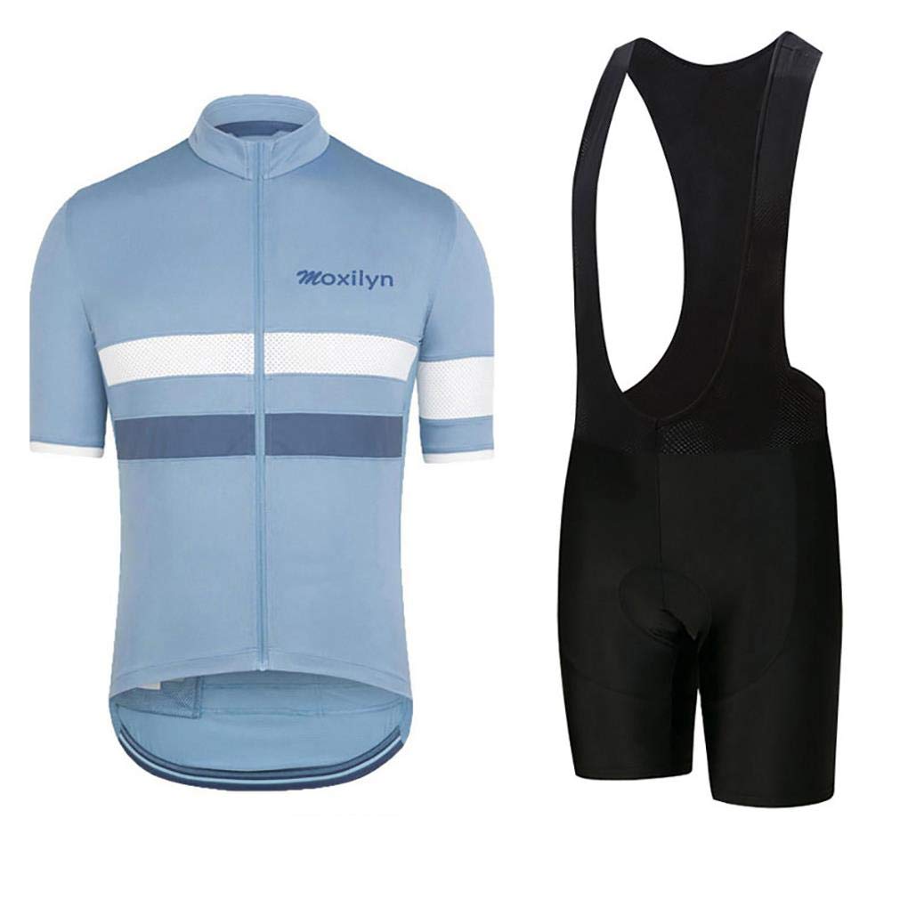 Hombres Jersey + Pantalones Cortos Mangas Cortas de Ciclismo Ropa Maillot Transpirable para Deportes al Aire Libre Ciclo Bicicleta