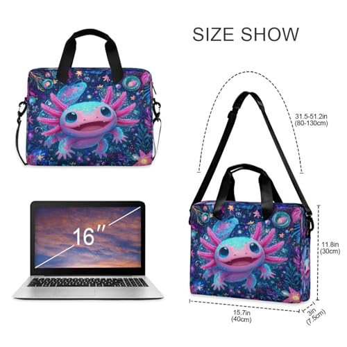 Funda maletín para laptop ALAZA Axolotl colorida 15.7 pulg miniatura 4