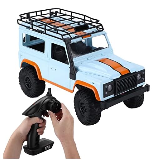 needlid Simulering 4WD RC terrängbil, MN 99A 4WD RC terrängbil slitstark för inomhus utomhus (blå)