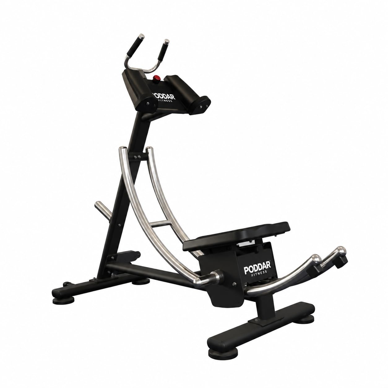 Core Trainer AB 301, Ab Workout Machine, Steel, Black with Grey Upholstery, Dual Curved Rail, Swivelling Seat, Digital Monitor, 180 KG Capacity-image-36