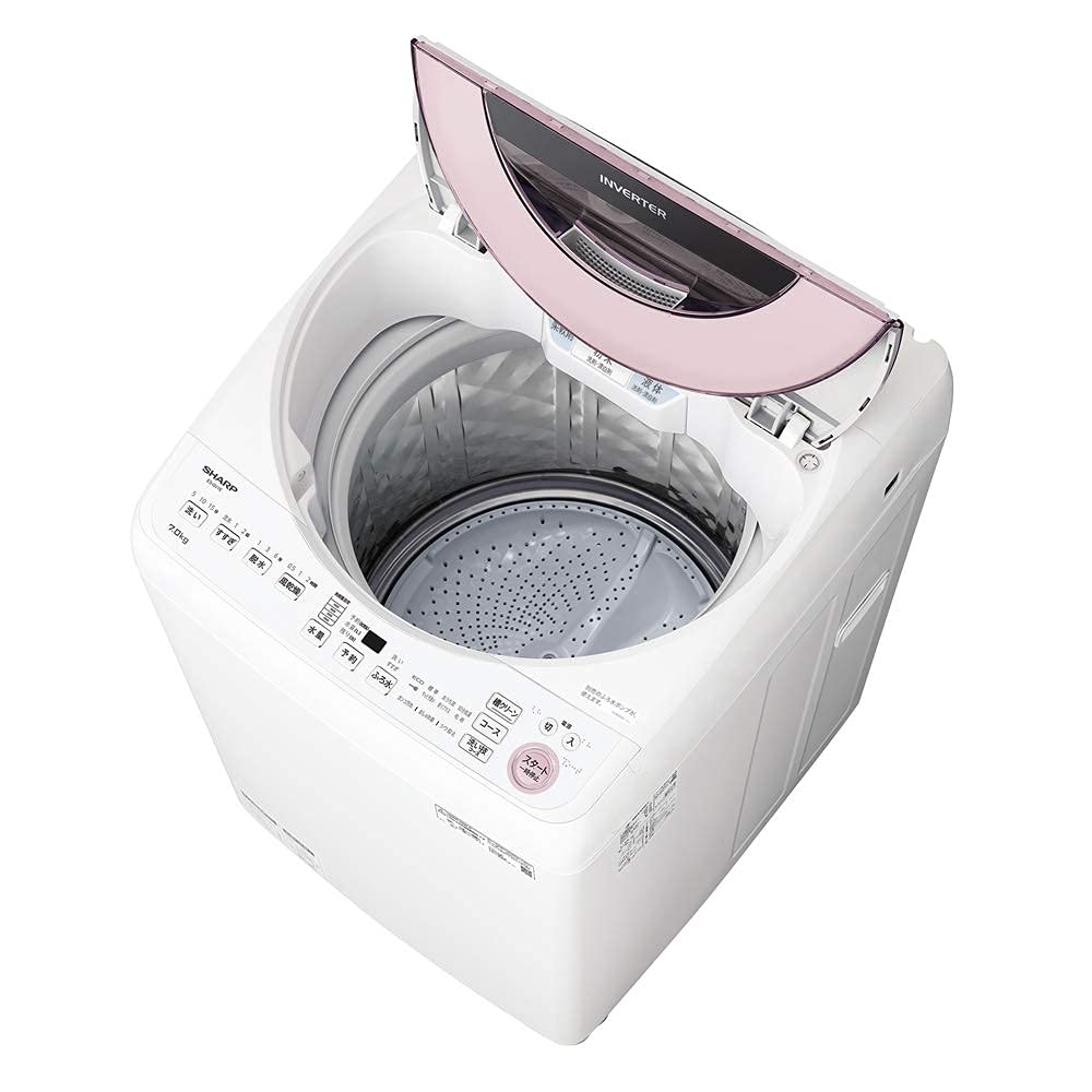 Amazon.co.jp: シャープ 洗濯機 穴なし槽 ES-GV7E-P インバーター搭載 