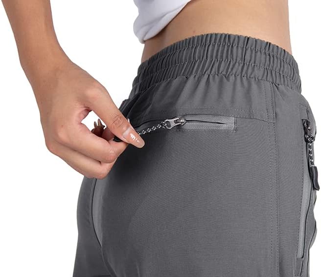 Women's Cargo Joggers Workout Pants Outdoor Lightweight Quick Dry Athletic Travel Hiking Pants - Image 7