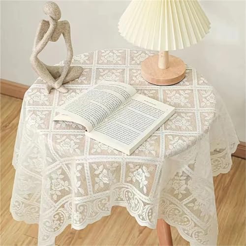 Nappe en dentelle beige rectangulaire carrée nappe de table
