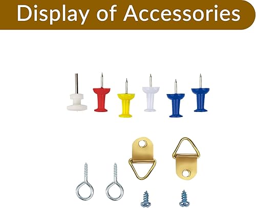 Miniatura 7 de Tablero de anuncios de corcho, marco rectangular de madera de roble blanco de 15.7 x 12 pulgadas para oficina, hogar y escuela (pines, pernos de