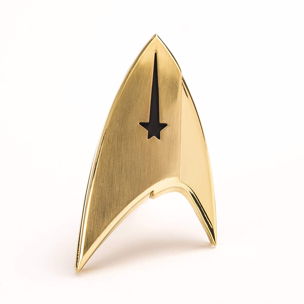 Insigne de Commandement Star Trek Discovery avec Finition Or Métallique