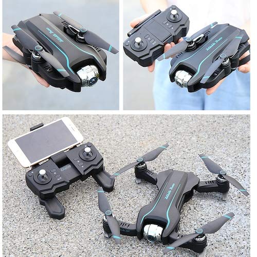 HaiMa S17 Pieghevole Wifi Fpv Rc Drone Quadcopter Con Ultra Hd Camera Toys Optical Flow Positioning - Fotocamera 4K Con Borsa