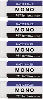 Amazon.co.jp: トンボ鉛筆 MONO 消しゴム モノPE01 JCA-561 5個入