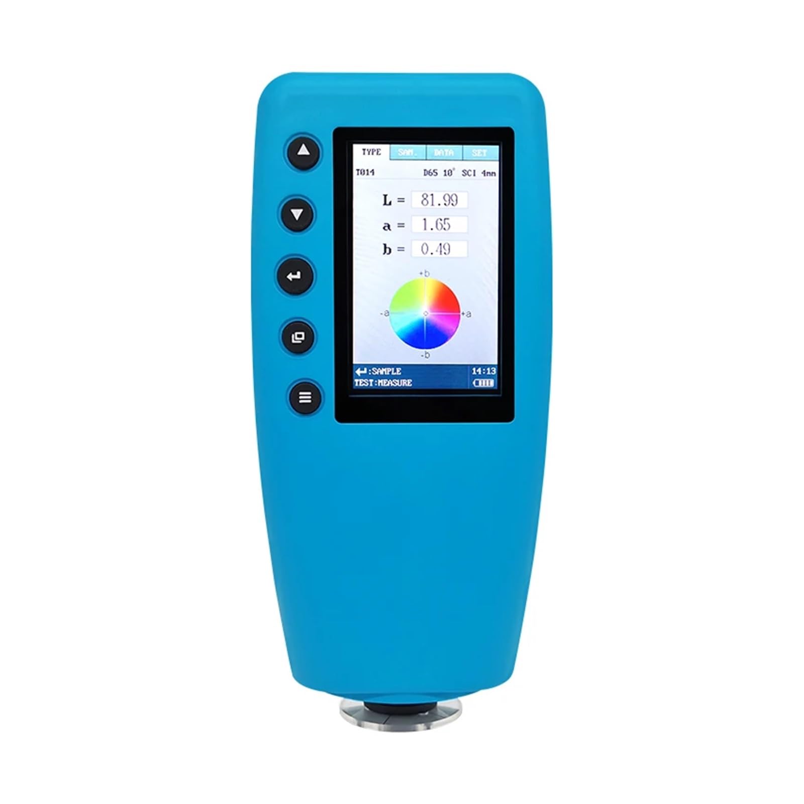 NURII Colorimeter Color Analyzer Digital Precise Color Meter Tester, Color Difference Meter Color Display 4mm Caliber