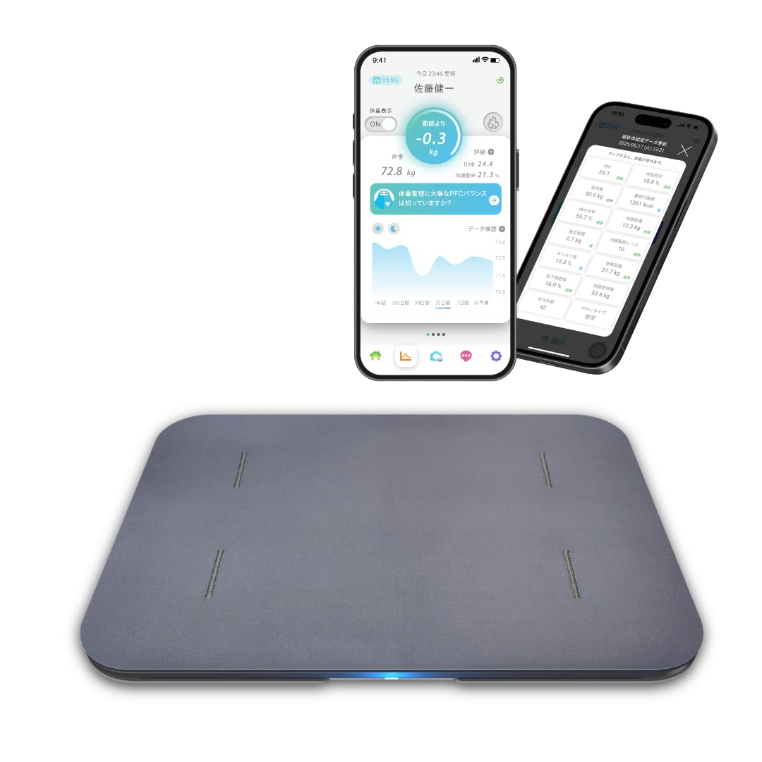 【匿名配送】スマホ管理機能付き スマートバスマット Smart Bath Mat | スマートバスマット - 体重測定できるバスマット
