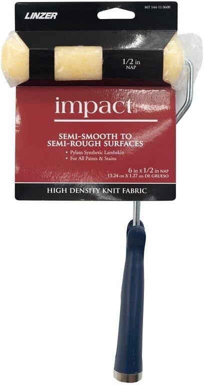 Linzer 1014615 6 in. Better Mini Trim Roller with Frame Threaded End - Pack of 6