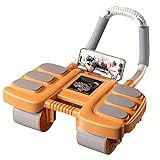 2025 New Automatic Rebound Ab Roller Wheel with Elbow Support & 4-Wheel Design - Core Exercise Equipment for Home Gym, Abdominal Workout Machine for Men/Women, Belly Fat Burner,Portable Fitness Roller Wheel (Orange)