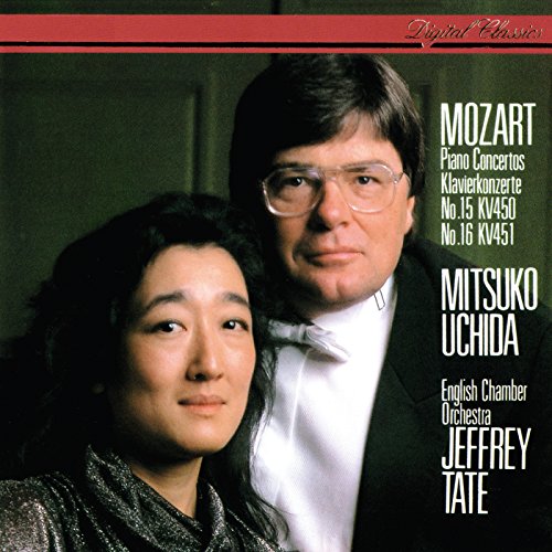 Mozart Piano Concertos Nos. 15 & 16 by Mitsuko Uchida & English Chamber Orchestra & Jeffrey
