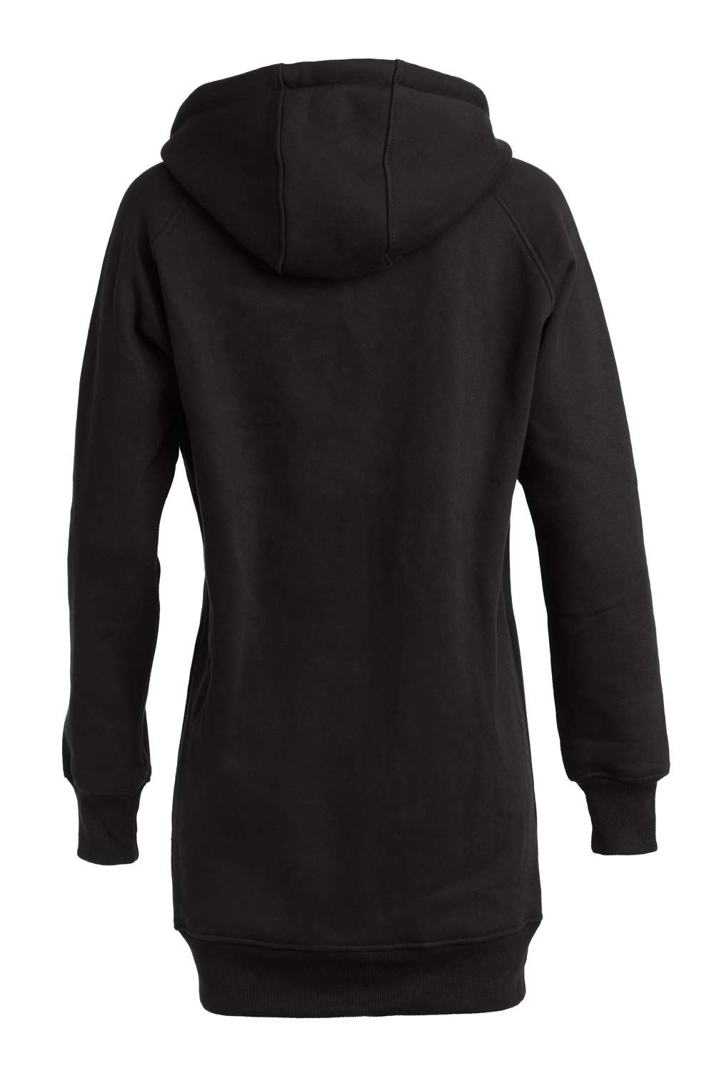 WINSHAPE Damen Winshape Lange, Kuschelige Hoodie-Jacke J006 mit 2-Wege-Zipper Kapuzenpullover