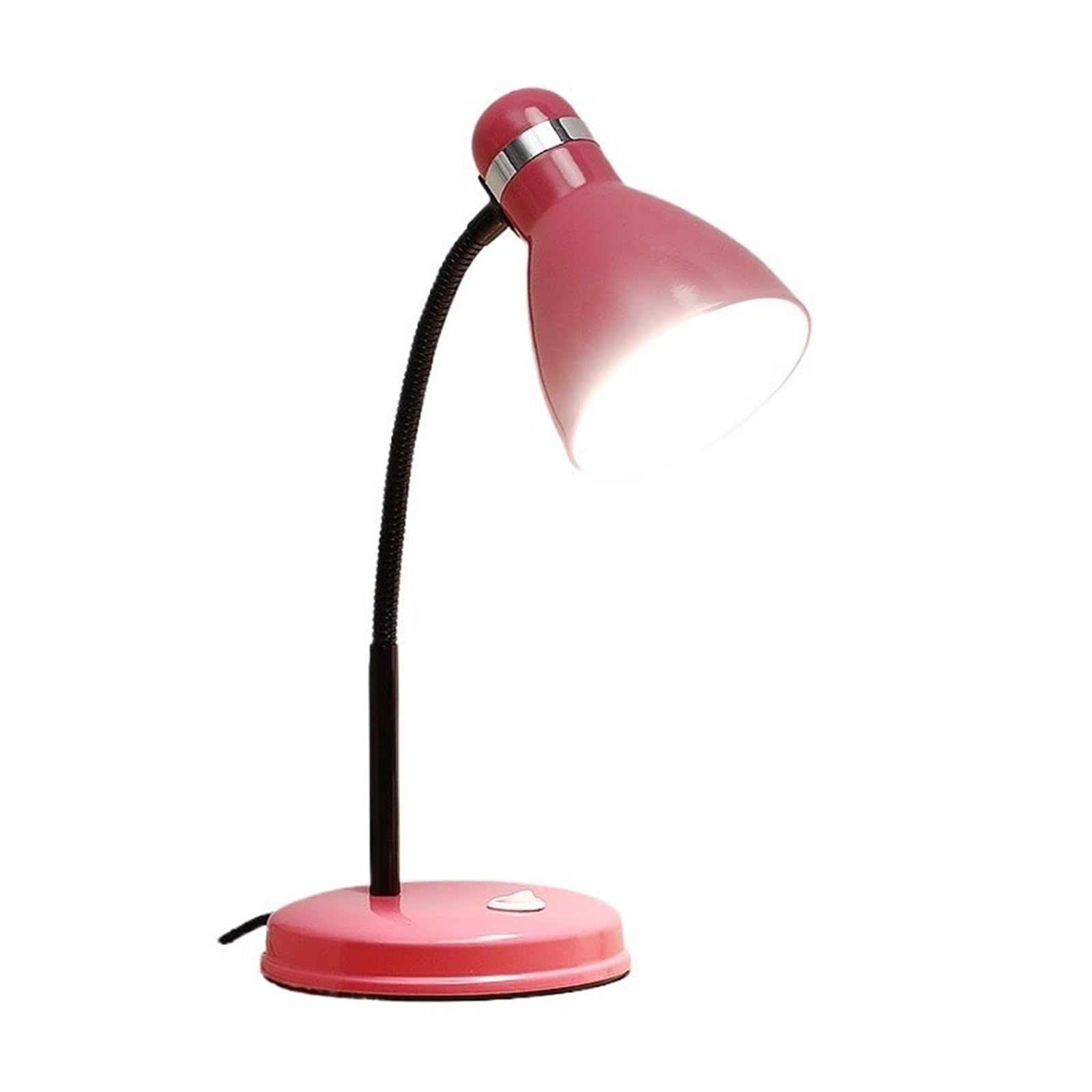 Lampada da scrivania Lampada da scrivania a LED for protezione degli occhi con interruttore a pulsante, lampada da scrivania flessibile in metallo a collo di cigno, lampada da lettura dimmerabile con