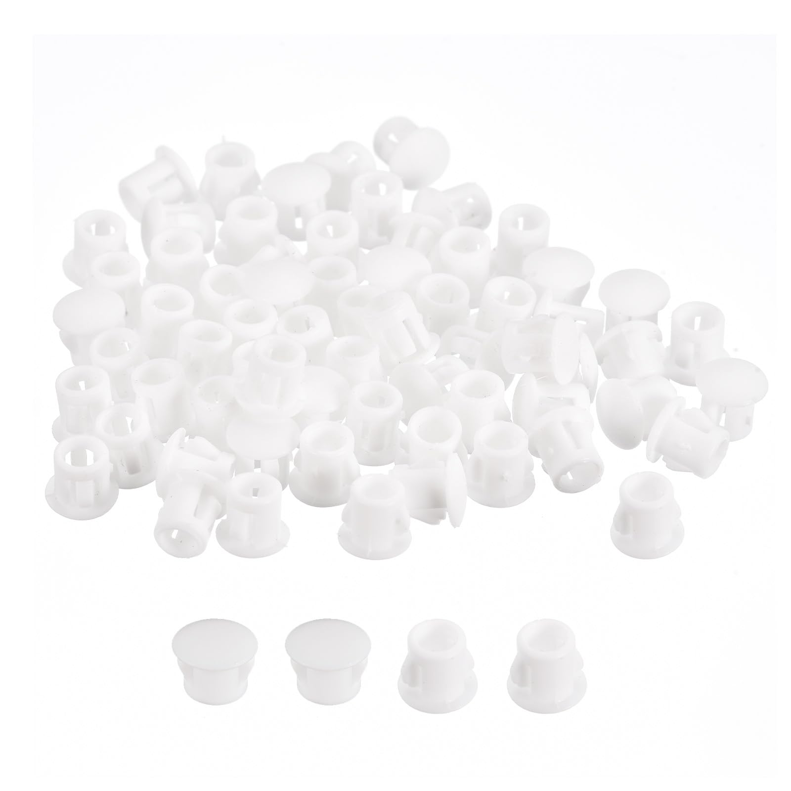 Bouchons de trou en plastique de 22mm pour finition de meuble cache-vis blanc affleurant