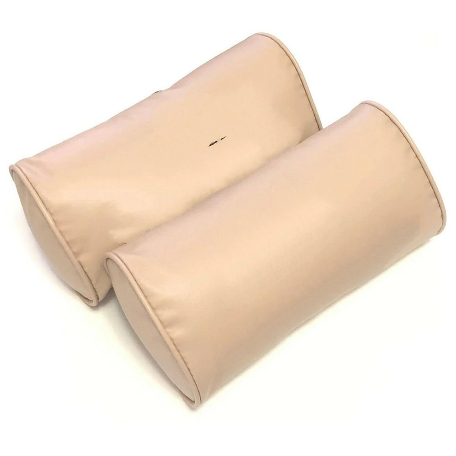 Cale-têtes pour sièges auto Oreillers de cou de siège de voiture en cuir, coussin d'appui-tête, dossier, 2 pièces