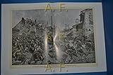  Aus den Straßenkämpfen in Loss. Ein Sturmangriff der Schotten bricht in den Straßen von Loos im deutschen Infanterie- und Maschinengewehrfeuer zusammen. Nach einer Originalzeichnung von Professor ...