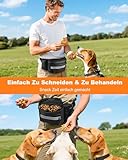 Razobws Leckerlibeutel für Hunde - Wasserdichter Futterbeutel Hundetraining mit Großer Kapazität, Abnehmbare Snack-Innentasche, Multifunktionale Bauchtasche für Hundezubehör
