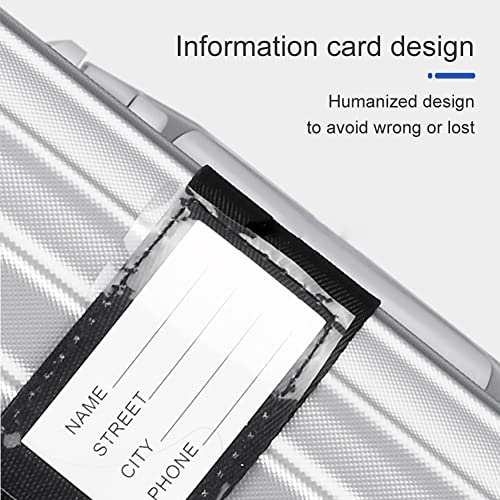 Veki Cross Luggage Straps Set TSA Approved with Lock Adjustable Travel Suitcase Belts Suitcase Tags with Name ID Card Packing Straps for Suitcases Strap Travel Accessories (Black*2pcs)3