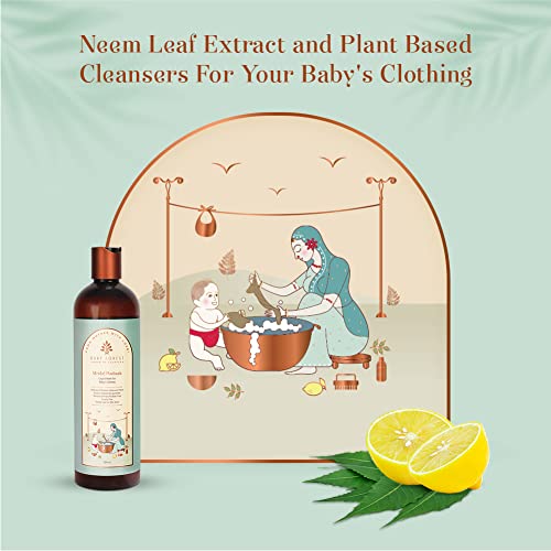 Baby-Forest-Mridul-Poshaak-Liquid-Wash-for-Baby-Clothes-500-ml-With-Herbs-Plant-extracts-Mineral-Oil-free-and-Bleach-free-formulations-Natural-Neem-Antiseptic-and-Antibacterial-agent