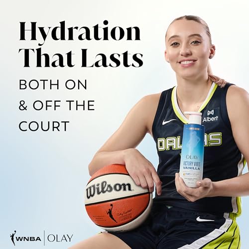 Olay Body Wash for Women, WNBA, Intensely Hydrating, Hyaluronic Acid Serum, Hydration On/Off Court, Improves Moisture Barrier, Vitamin B3 Complex, All Skin Types, Victory Vibes Vanilla Scent, 20 fl oz - image 4