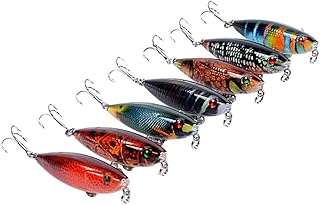 BESPORTBLE Fishing Lures 7 Pcs Fishing Baits Floating Baits Pencil Artificial Baits lure bait painted fishing tackle 3d Fishing Lure