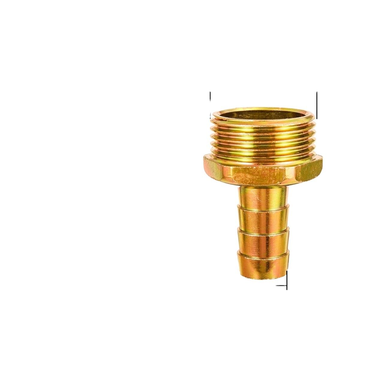 BFsaceqa 1 BSP Male Thread Metal Connector Reduce To 16/19/25/32mm Hose Barb Pneumatic Pagoda Coupler Irrigation Pipe Plumbing Fitting(To 16mm)