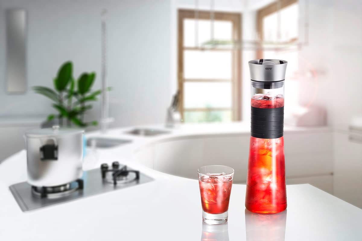 GEFU GE35270 Cascada Carafe Verre Inox 12,7 x 12,7 x 33,6 cm 1 L