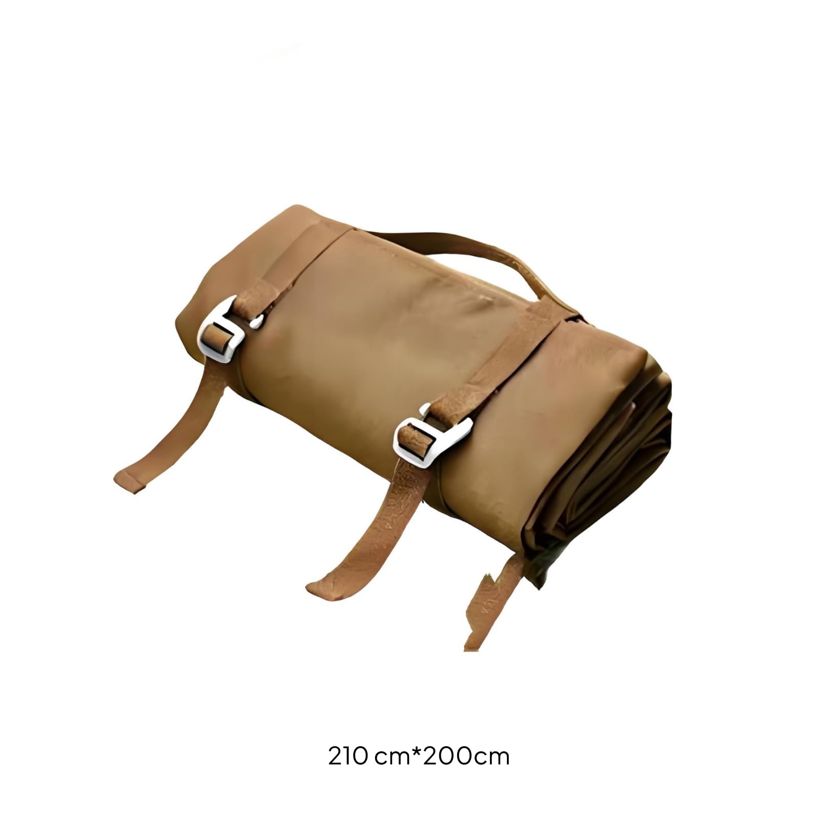Gralara Picknickmatte mit Tragegriff strapazierfähig Picknickdecke mit Tragegriff kompakt Faltbare Picknickdecke für Campingbegeisterte, Picknick, Camping, Armeegrün, 200 210CM