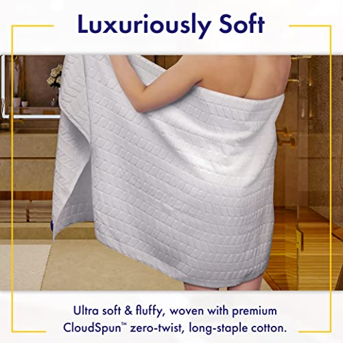 Luxury Bath Towel Set | Ultra Soft & Plush Zero-Twist Cotton | Veteran-Owned #TOP2