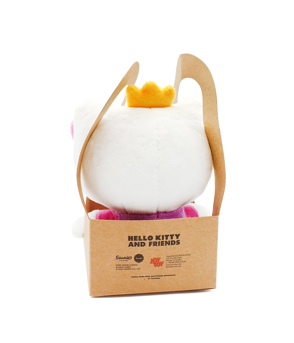 Joy Toy - Hello Kitty Principessa peluche 14 cm in borsettina di cartone