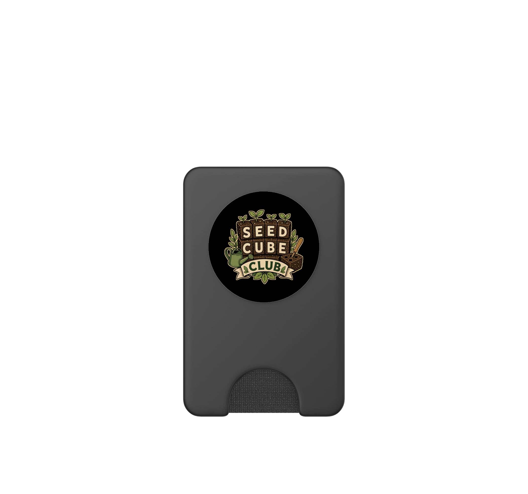 Seed Cube Club Erdblock Aussaat Runde PopSockets PopWallet für MagSafe