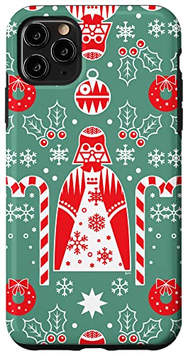 Coque iPhone 11 Pro Max Star Wars Darth Vader protection hivernale rigide motif Noël scandinave