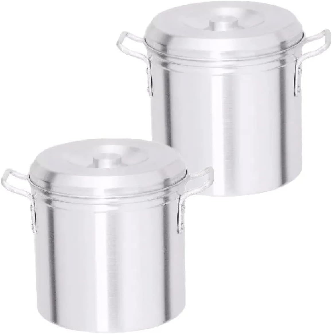 Caldeirão 2 Pç Industrial Grande Cerveja Aluminio N30 E N40 - imagem principal do produto