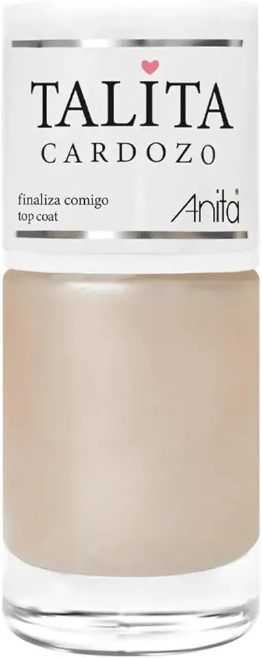 Esmalte Anita Top Coat - High Shine & Durabilidade - Secagem Rápida, 10ml - Coleção Talita Cardozo Finaliza Comigo