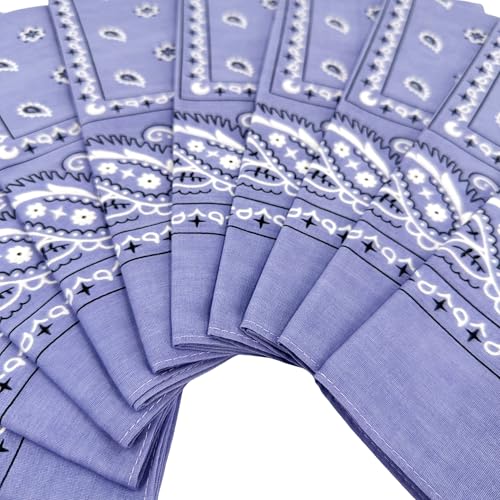 Image of Vamqor 100% Cotton 10 Pack Fine Bandanas