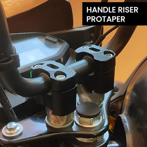 Image of Pro Taper Universal Aluminum Motorcycle Handlebar Risers | Adjustable, Lightweight, Durable, Compatible with Universal Motorbikes