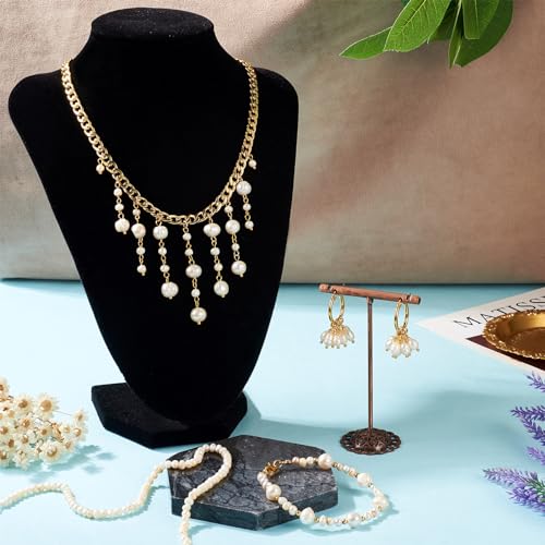 Beadthoven 1 Strand Natural Cultured Freshwater Pearl Beads 4~5mm Pearls Potato Shape Seashell Color Pearls for Necklace Bracelet Jewelry Making Hole: 0.6mm - Image 3