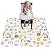 Splat Mat for Under High Chair/Arts/Crafts, WOMUMON Washable Spill Mat Waterproof Anti-Slip Floor Protector Splash Mat, Messy Mat and Table Cloth