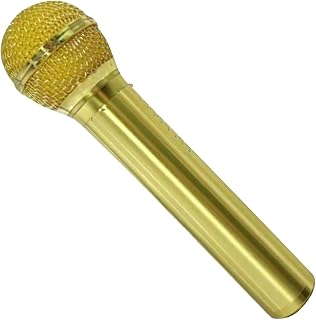 cabezal de ducha retro - accesorio decorativo de baño de alta presión, grifo de aluminio dorado estilo micrófono, diseño compacto y ligero, flujo eficiente de ahorro de agua | Para