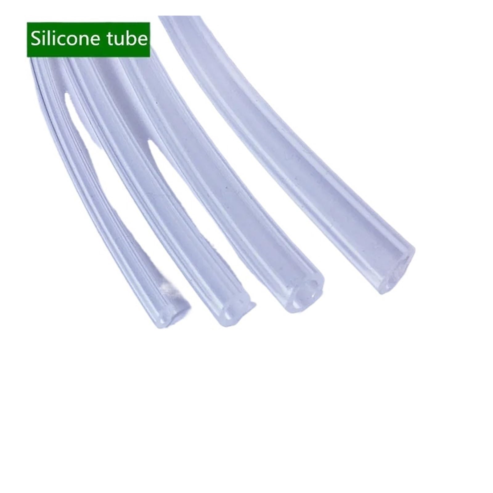 Manguera de tubo silicona Tubo Flexible de goma seguro, tubo silicona translúcido transparente 5M(8x12mm)