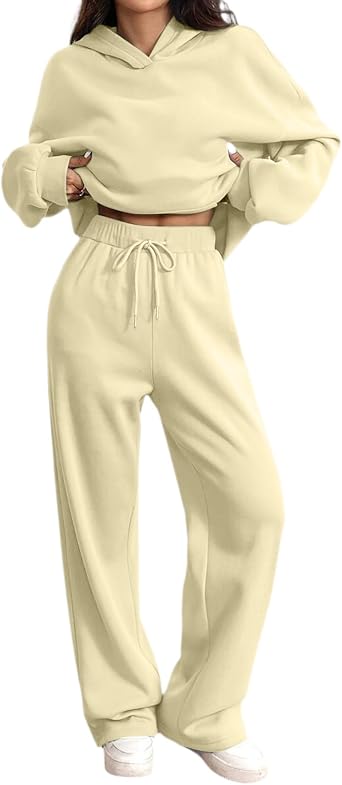 FONMA lounge sets for Women Lounge Hoodie Oversized Sweatshirt Jogger Sweatpants Tracksuit Sweatsuit Set Loungewear