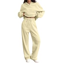 Womens 2 Piece Sweatsuits Set 2026 Casual Winter Long Sleeve Hoodie Loose Wide Leg Sweatpants Fall Tracksuit